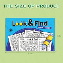 Find The Hidden Pictures Book, Interactive Search And Draw Activity Book, Engaging Hide And Seek Themed Pages - Multicolor - View 5