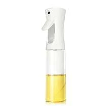Pulverizador de aceite de cocina, pulverizador de aceite de oliva de vidrio de 300 ml, pulverizador de aceite de oliva continuo con control de porciones, utensilio de cocina para freidoras de aire, preparación de ensaladas. - Blanco - Ver 10