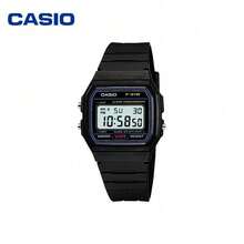 Đồng hồ Casio Youth Series Square Silicone, Mặt số đen, Dây đeo nhựa, Chống nước, Bộ máy thạch anh, Thiết kế hình vuông nhỏ cổ điển, Unisex F-91W-1 - Một cỡ - Xem 7