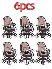 1 件创意卡通办公椅翻领别针，金属锌合金徽章胸针，衣服和包包装饰配件学校办公室配件衬衫夹克珠宝万圣节衣服别针有趣可爱教师礼物万圣节配饰教师节00 服装配饰包饰圣诞节 - 彩色 - 查看 12