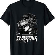 CYBERPUNK VIRTUAL REALITY VISOR T-Shirt - Negro - Ver 1