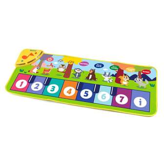 Toddler Musical Mat Piano Mat, Animal Sound Touch Play Mat, Sensory Education Dance Music Keyboard Carpet Toy, Suitable For Boys And Girls