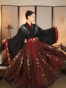 Hanfu Sets - Black - View 6