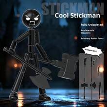 1件装 - 解锁你的终极形态 | 模块化组装火柴人，360°无死角可动，成为最酷的桌面大师！送礼首选 - 彩色 - 查看 9