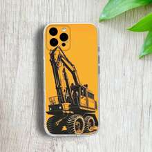 C-Classic -Caterpillares Truck Phone Case Compatible With  17,16,15,14,13,12,11 Pro,Max,Plus,X,XS,XR,SE4,E Mini Transparent Soft Cover One 17 Case,  16 PrCover Compatible With  17 Pro Case,  17 Pro Max Case, IPho Case - z1 - Xem 4