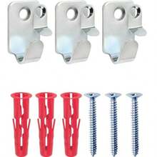 Ganchos de  resistentes para fotos Paquete de 3 30 lbs/15 kg de carga - plateado - Ver 2