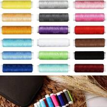 1PC Large Capacity Travel Sewing Kit - 1-Pack Canvas Material, Multi-Color Cotton Threads & Metal Needles, Convenient Repair Tools For Tailor Shop/Clothing Factory/Haute Couture/Home/Travel,Office Supplies,Household Items,Home And Living New In,Back To School Supplies. - Black - View 12