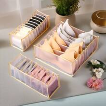 Multi-Grid Clothing & Socks Large Capacity Drawer-Style Foldable Storage Box - Rectangle - View 2