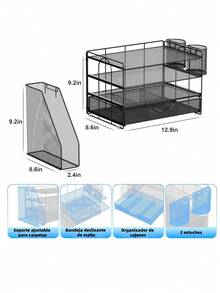 File Storage Boxes - Black - View 7