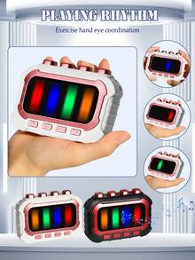 Máy chơi game mini Finger Music, Đồ chơi trẻ em có đèn và nhạc, Chế độ chơi nhịp điệu đa dạng, Tương tác giữa cha mẹ và con cái, Quà tặng cho bé trai và bé gái, Quà tặng Giáng sinh, Phụ kiện ngẫu nhiên, Không bao gồm pin - Nhiều màu - Xem 5