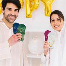 30pcs Elegant Eid Mubarak Envelopes With Golden Foil Accents - High-End Matte Finish, Adhesive Closure For Cash Gifts - Perfect For Eid Celebrations, Featuring Festive Designs In Multiple Colors - Multicolor - View 8