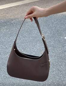 Niche Design Underarm Bag, Chic & Versatile Commuter Shoulder Bag & Handbag - Coffee - View 4