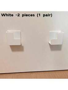 Simple Solid Color Large Storage Rack - Without Drilling Adhesive/Installation Hardware, White Modern Bathroom And Kitchen Cabinet Storage Rack, With Weight Sensor, Durable PP Material Structure, Space Saving Design, Shelf And Shelf For Storing Toilet Paper, Towels, Medicines - Very Suitable For Kitchen Accessories And Bathroom Accessories - Multicolor - View 11