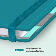 Disco Notebook + Iscool Hardcover 140 Sheets Smart Solid Colors - Blue Topaz - View 10