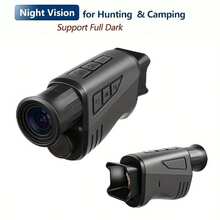 Monocular Night Vision Goggle, 1080P HD Infrared Camera, 10X Digital Optical Zoom, Hunting Telescope, Outdoor Search, Fully Dark 300m, Built-In Rechargeable Battery, Compact Night Vision Device For Hunting, Camping & Surveillance