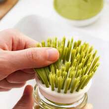 1/2pcs, Pot Brush With Soap Dispenser,Multi-Functional Kitchen Cleaning Brush With Stand, Dishwashing Brush, Kitchen Scrub Brush, Pans And Pots Brush, Kitchen Sink Countertop Scrub Brush, Cleaning Supplies, Cleaning Tool - Multicolor - View 8