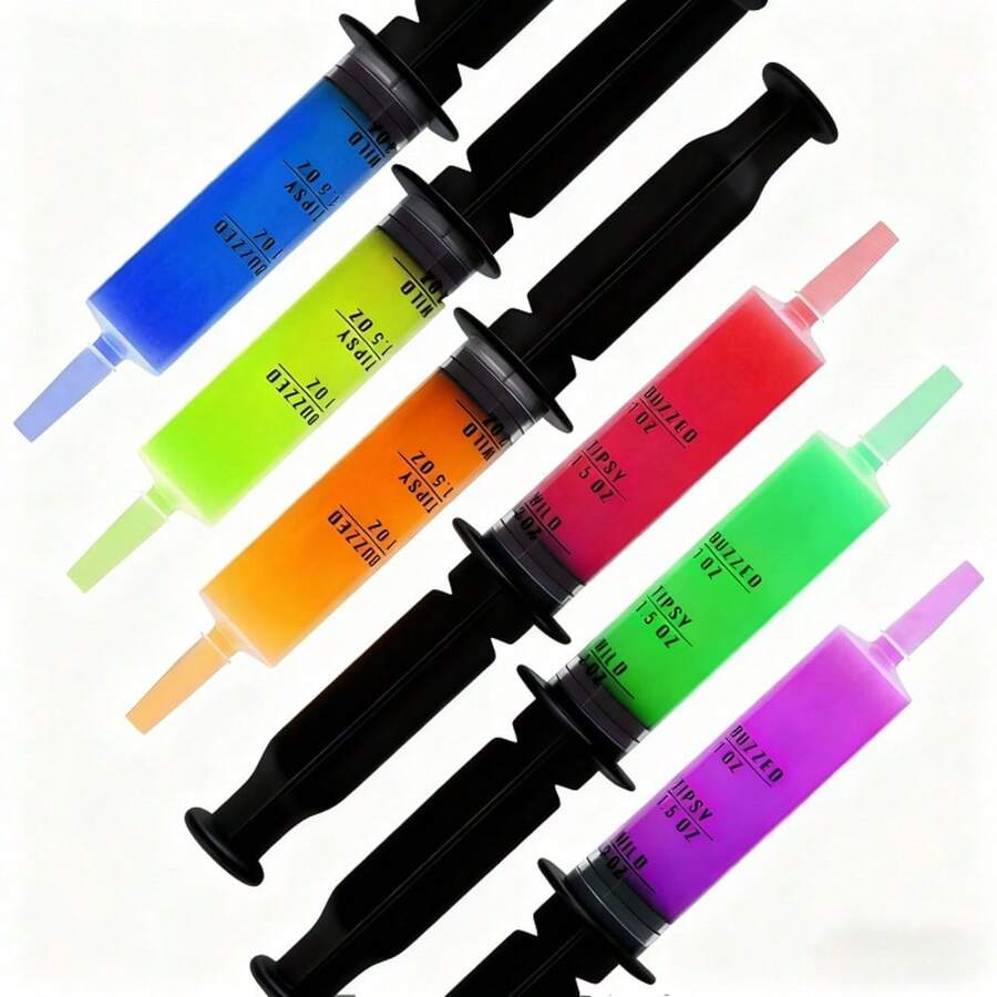 50 Packs 1.5 Ounce Party Black Jelly  For Photography, Large Durable Jelly Party Syringe Suitable For Halloween, Thanksgiving, Christmas - Black-1.5-50 - View 1