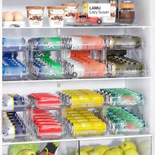 1/2PCS Large Capacity Expandable Can Storage Rack, Expandable Storage Rack, Suitable For Soda, Soup, Vegetable Cans - Kitchen, Garage, Dormitory Cabinet Sorting Rack, Easy To Assemble Without Tools, Universal In All Seasons. - 白色 - 查看 9