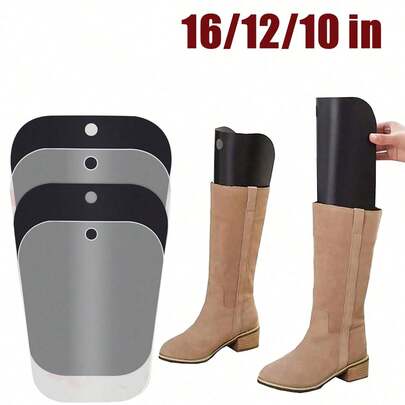 2pcs Knee-High Boot Shaper Inserts,Boot Shapers,Knee Boot Support Stays, Molded Plastic Boot Inserts, Anti-Wrinkle & Deformation, Elastic High Knee Boot Support For Women,Self-Standing Shoe Holder, Women Ankle Boot Keeper,1pc