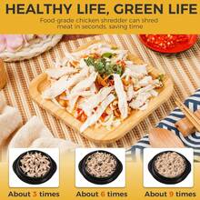 Professional Chicken Meat Shredder Tool, Twist-Style Large Size Kitchen Food Meat Grinder, Visible Chicken Breast Meat Shredder With Strong Anti-Slip Base And Ergonomic Handle - Multicolor - View 6