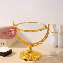 1 chiếc gương trang điểm công chúa cổ điển, gương trang điểm để bàn, gương làm đẹp độ nét cao, hai mặt, kiểu cung điện, quà tặng, đồ du lịch, đồ giá rẻ, vật dụng cần thiết khi đi du lịch - Nhiều màu - Xem 9