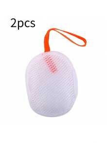 2pcs Baby Soap Bag Lather Net, Super Soft Bath Flower Scrubber, Multi-Functional Home Bathroom Baby Shower Scrub Cloth, Bathing Scrub Mesh Bag - Multicolor - View 8