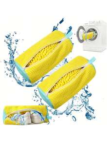 2026 New Hot Selling Shoe Wash Bags Shoe Washing Machine Bag: LaundryShoe Bag For Washer And Dryer-2pcReusable Shoe Cleaning Bag For Sneaker Tennis Shoes Unstain - Màu vàng - Xem 1