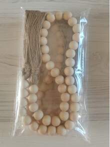 1PC Tassel Wooden Beads Garland DIY Handmade Jewelry Accessories Log Color Wooden Beads Rope String Farmhouse Wooden Beads Hanging Home Decoration Pendant Crafts Ornaments,Home Decor,Kitchen Decor, Decor,Room Decor,Christmas Decor,Party Decor,Decorative Crafts,Desk Ornaments,Table Decorative Ornaments,Party Gift, Decorations,Christmas Decorations, Christmas Gift. - Wood Color - View 17