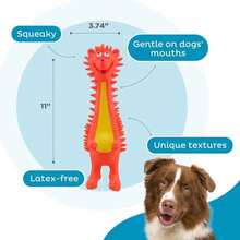 Outward Hound Accordionz Latex Rubber Squeaking Toy - Squeaky And Grunting Dog Toy, Alligator - ColorD - 查看 3