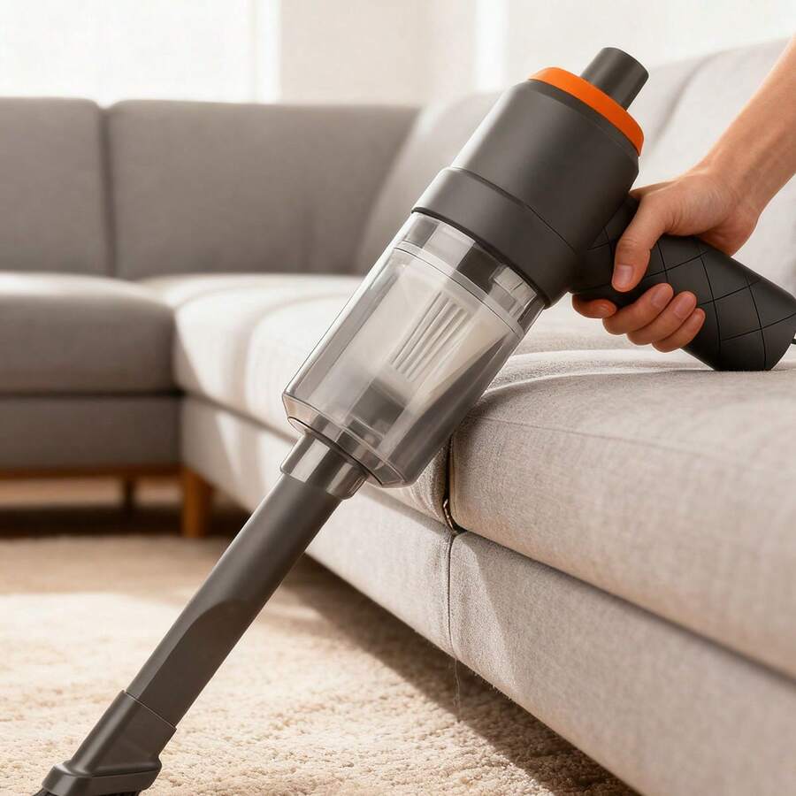 Aspiradora, aspiradora inalámbrica, aspiradora inalámbrica de alta potencia con doble motor y funciones de succión y soplado, apta tanto para el coche como para el hogar, con una potente succión para eliminar el polvo.