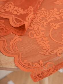 1 tấm rèm ren hoa tối giản cho phòng khách, phòng ngủ, nhà bếp, phòng ăn - trái cam - Xem 9