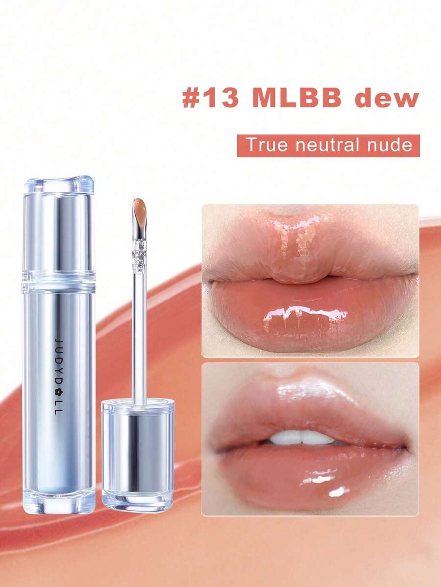 JUDYDOLL 水感唇釉 2.4g 冰鐵水感唇釉精華 鏡面唇釉 水感顯色 護唇 不沾杯 自用送禮 初學者適用 海灘旅行度假約會校園職場
