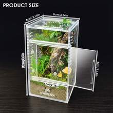 360° Transparent Acrylic Jumping Spider Enclosure Breeding Box Spliced Reptiles Geckos Insect Ventilated Terrarium - Style 3 - View 9