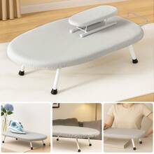 Portable Table Top Ironing Board – Foldable Design With Non-Slip Legs & Built-In Iron Rest - Grey - View 2