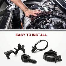 Nilight 380 clips de retención de coche y removedor de sujetadores con 12 tamaños más populares, juego de remaches de pasador de empuje automático para puerta - 60 clips de enrutamiento de telar de alambre - Ver 8