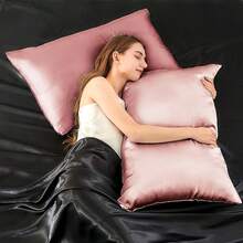 INFIIXSO Silk Pillow Cases 2 Pack Standard Size, Ultra Smooth & Soft Mulberry Silk Pillow Case For Hair And Skin, Breathable Cooling Silk Pillowcase With Hidden Zipper (Rose Pink, 20x26 Inches),2PackStandard(20inchX26inch),RosePink - 玫瑰粉 - 查看 8