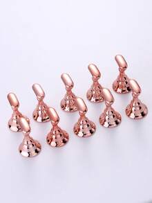 Acrylic Magnetic Chess Piece Nail Art Supplies, Gold, Silver, White Fantasy Chess Pieces For Nail Art Practice, Elegant Display Stand, Nail Art Accessories, Non-Slip Base And Magnetic Base, Suitable For Nail Salons, Nail Art Display Stands, Salon Equipment (Excluding Base) - Multicolor - View 14