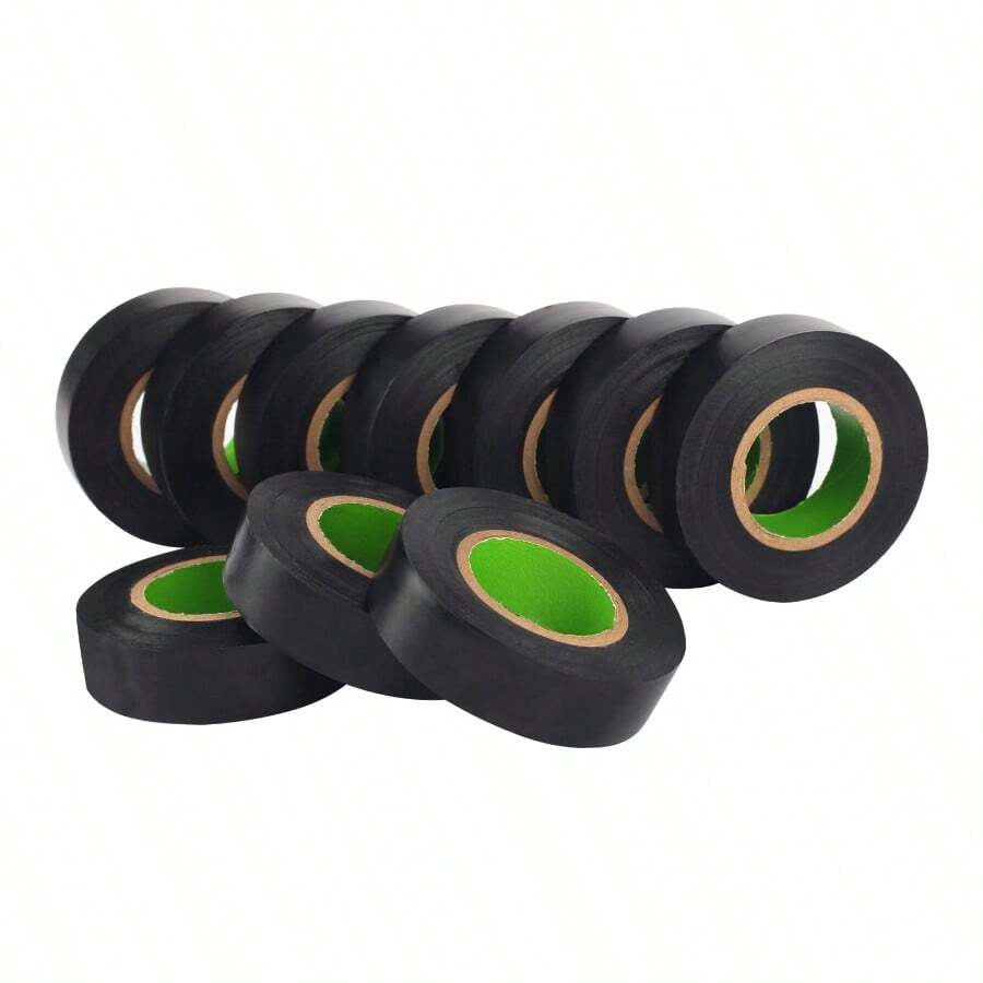 YITAPE 2 Rolls Professional Waterproof Black Electrical Tape/Wire Tape, 0.71 Inch Wide, 32.8 Ft Long, 5 Mil Thick, Suitable For All Weather Conditions, Max Voltage 600V - Multicolor - View 1