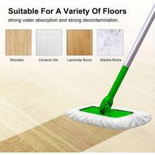 4 White Reusable Mop Replacement Pads, A Mop Cloth That Can Be Used Both Dry And Wet, Suitable For Scenarios Such As Dormitories, Offices, Kitchens, And Bedrooms. It Is A Practical And Good Item For Daily Cleaning - 白色 - 查看 7