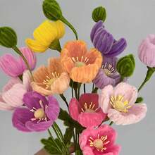 马卡龙色毛根，100根马卡龙扭扭棒，马卡龙色毛根工艺毛根，7种颜色马卡龙毛根工艺品，毛根工艺马卡龙，返校礼物，散装毛根毛根毛根，用于DIY艺术和工艺项目，鲜花创意礼物派对装饰返校装饰（12英寸 x 6毫米） - 彩色 - 查看 9