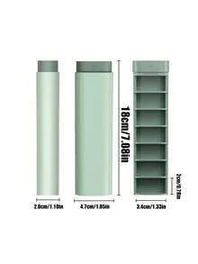 1pc Portable Divided Pill Container - Multi-Compartment Travel Pill Case With Strong Sealing, Compact Durable Pill Organizer, Simple Shape Design, Ideal For Daily/Vacation Medication Storage, Assorted Colors Available For On-The-Go Use - Multicolor - View 6