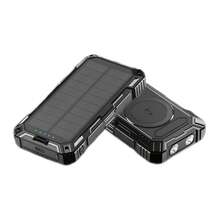 Dung lượng lớn 30000mAh/10000mAh Năng lượng mặt trời cho mọi thiết bị Sạc tích hợp 4 dây Sáu đầu ra Sạc USB, Có đèn flash kép và đèn chiếu sáng, La bàn. Thích hợp cho du lịch, tiệc tùng, làm việc, học tập Lựa chọn tốt nhất để làm quà tặng cho Apple IPhone, IPad, điện thoại Android, quà tặng cho gia đình, bạn bè, sinh nhật, mùa đông, lễ tình nhân, lễ Phục sinh Thích hợp cho vui chơi ngoài trời, mua sắm, du lịch, Nguồn điện di động An toàn và ổn định - màu đen - Xem 1