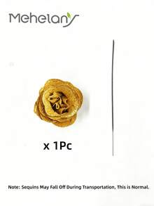 MEHELANY 20支/套 2.76英寸闪光玫瑰花束,DIY人造发光玫瑰花束,金色仿真玫瑰,人造玫瑰,永不凋谢的闪亮仿真玫瑰花束,适合周年纪念、订婚、结婚礼物、家居装饰、办公室厨房装饰、派对装饰、房间装饰、情人节装饰、母亲节装饰、送给女友、妈妈、女士的生日礼物(含包装纸) - 金色 - 查看 11