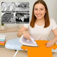 Portable Desktop Ironing Board – Foldable Design With Non-Slip Legs - Blue - View 3