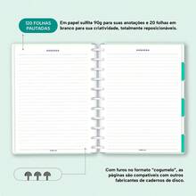Disco Notebook + Iscool Hardcover 140 Sheets Smart Solid Colors - Mint Green - View 7
