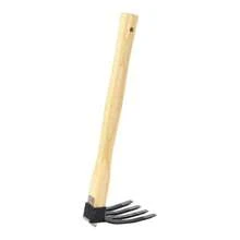 BORDSTRACT Hoe Fork Combo Many de Madera Garden Digger Rake Herramienta de jardinería para Aire AcondicionadoGarden Rakes