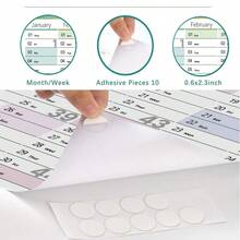 1套2026年英文挂历，12个月极简主义自律追踪海报计划表