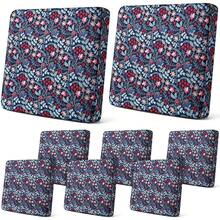 Newwiee 8Pcs Patio Cushion Covers Stretch Outdoor Cushion Cover Replacement For Patio Furniture Sofa Couch Slipcovers, Soft Flexibility Washable Furniture Protector(Paisley,Retro Color),One-Size,RetroColorPaisley - 復古彩色佩斯利 - 查看 1