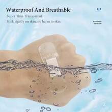 1 Set Of 60pcs Transparent Wound Bandages, Medical Antibacterial Adhesive Bandages, Suitable For Home And Travel - Multicolor - View 3