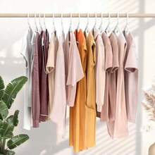 30pcs Multi-Color Dress Hangers - Sturdy Non-Slip Plastic Hangers For Dresses Skirts Shirts And Blouses, Space-Saving Slim Profile With Wide Shoulder Support, Anti-Slip Grip For Delicate Fabrics, Closet Organization And Wardrobe Storage Solution, Perfect For Home Closets, Boutique Display, Travel Packing, Closet Makeover, Holiday Gift Prep For Halloween Thanksgiving Christmas And Seasonal Wardrobe Refresh